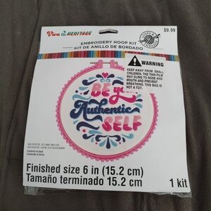 Express your creativity with this Loops & Threads Embroidery Hoop Kit.